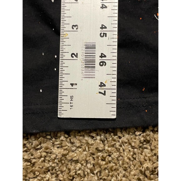 LA Artwear Vintage Halloween Dress Made in USA Painted Glitter RARE Size XL - Picture 9 of 12